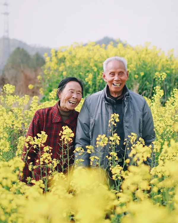 Older couple outdoors together